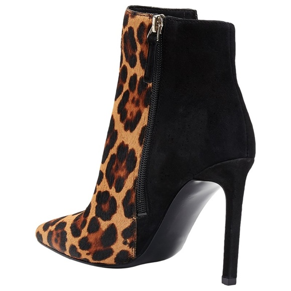Nine West | Shoes | Brand New Nine West Leopard Heeled Booties 75 | Poshmark